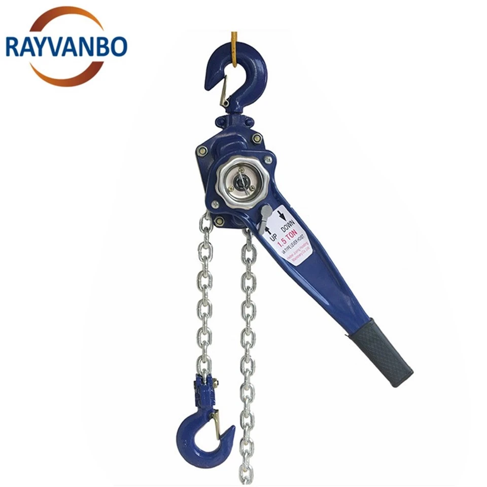 Manual Chain Hoist 0.75-9t Low Prices Hand Lever Block G80 Grade Load Chain Hoist For Sale factory